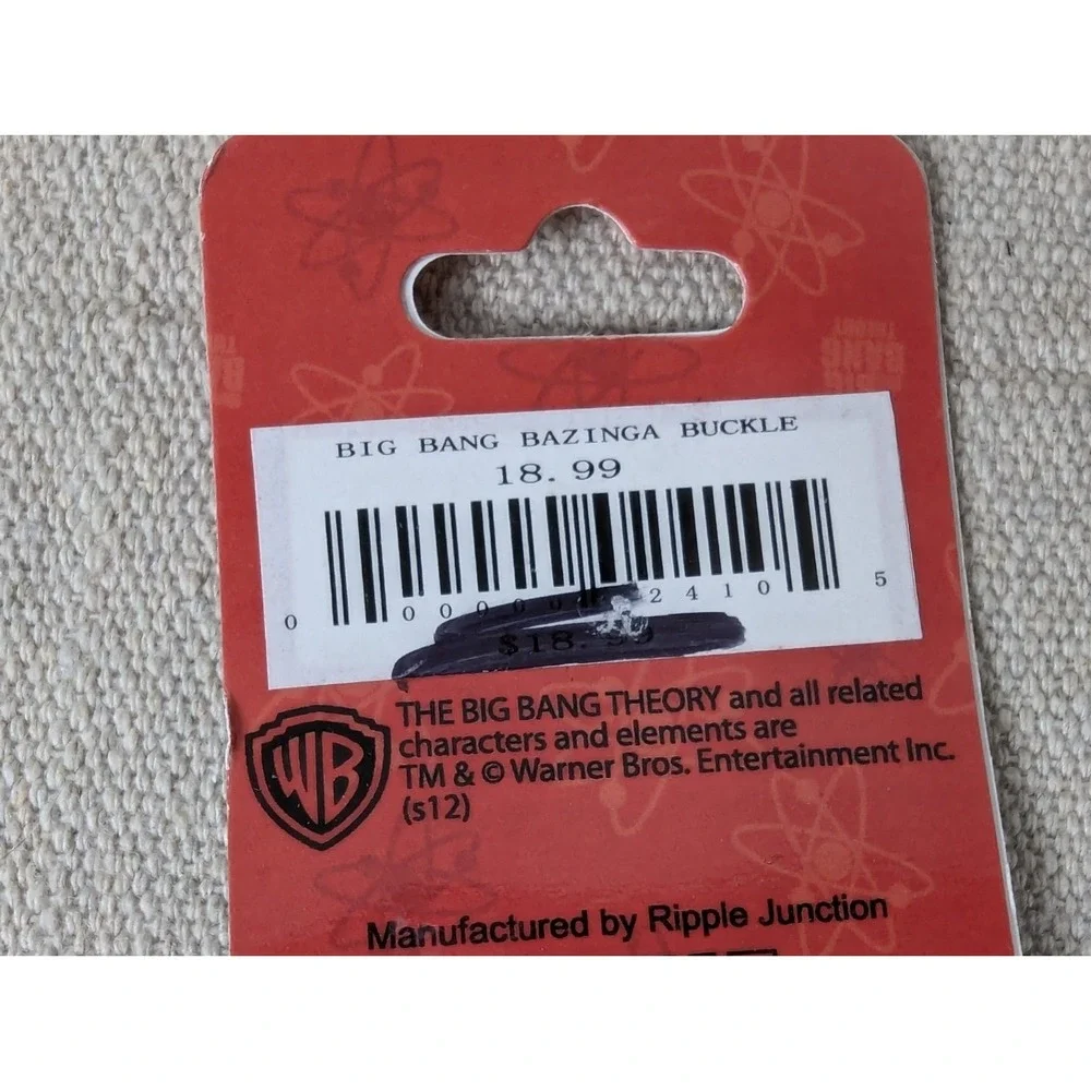 Bazinga! The Big Bang Theory Ripple Junction Belt Buckle 2012 New In Packaging